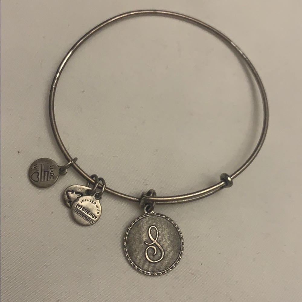 Alex and ani “s” charm bracelet